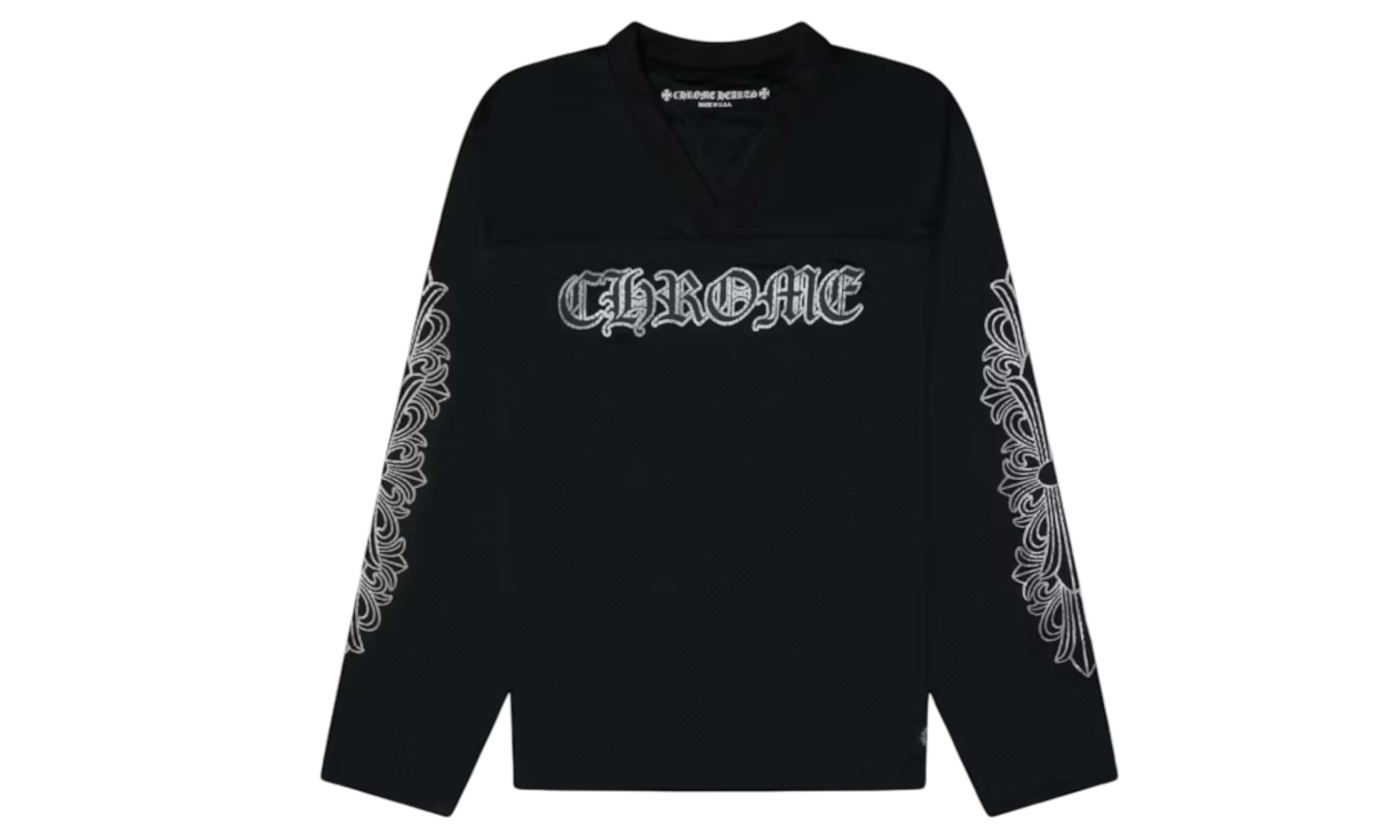 Chrome Hearts Stadium Mesh Longsleeve Black Jersey-Bullseye Sneaker Boutique