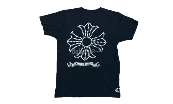 Chrome Hearts Stars Scroll Label Black T-Shirt-Bullseye Sandal Sneaker Boutique