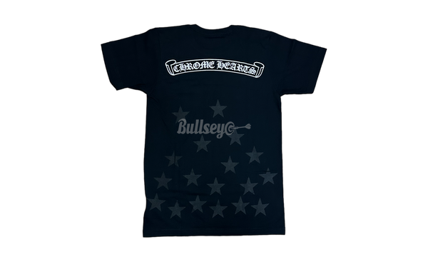 Chrome Hearts Stars Scroll Logo Black (Japan Exclusive) T-Shirt (PreOwned)-Bullseye Sneaker with Boutique