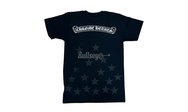 Chrome Hearts Stars Scroll Logo Black (Japan Exclusive) T-Shirt (PreOwned)-Bullseye Sneaker Boutique