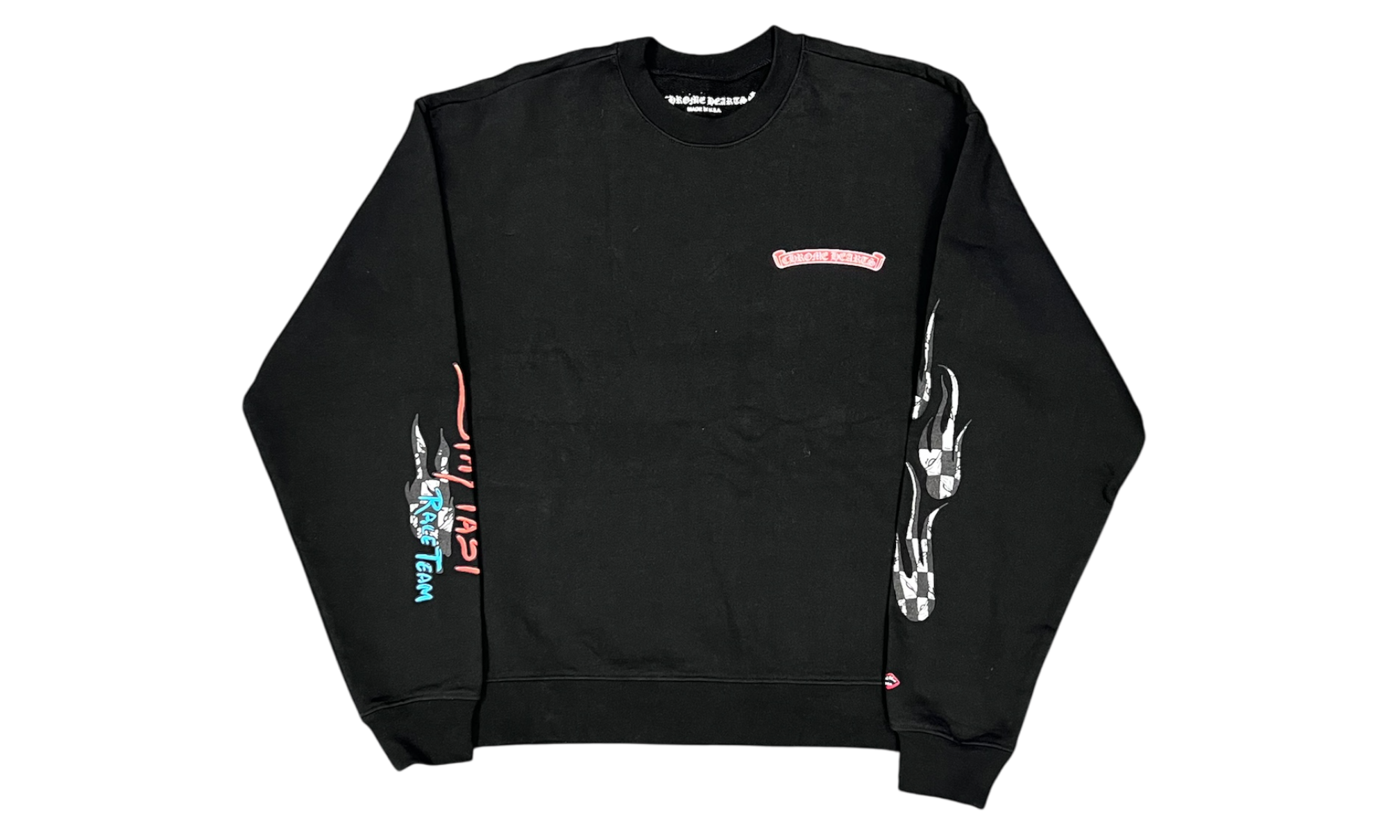 Chrome Hearts Stay Fast Matty Boy Black Crewneck