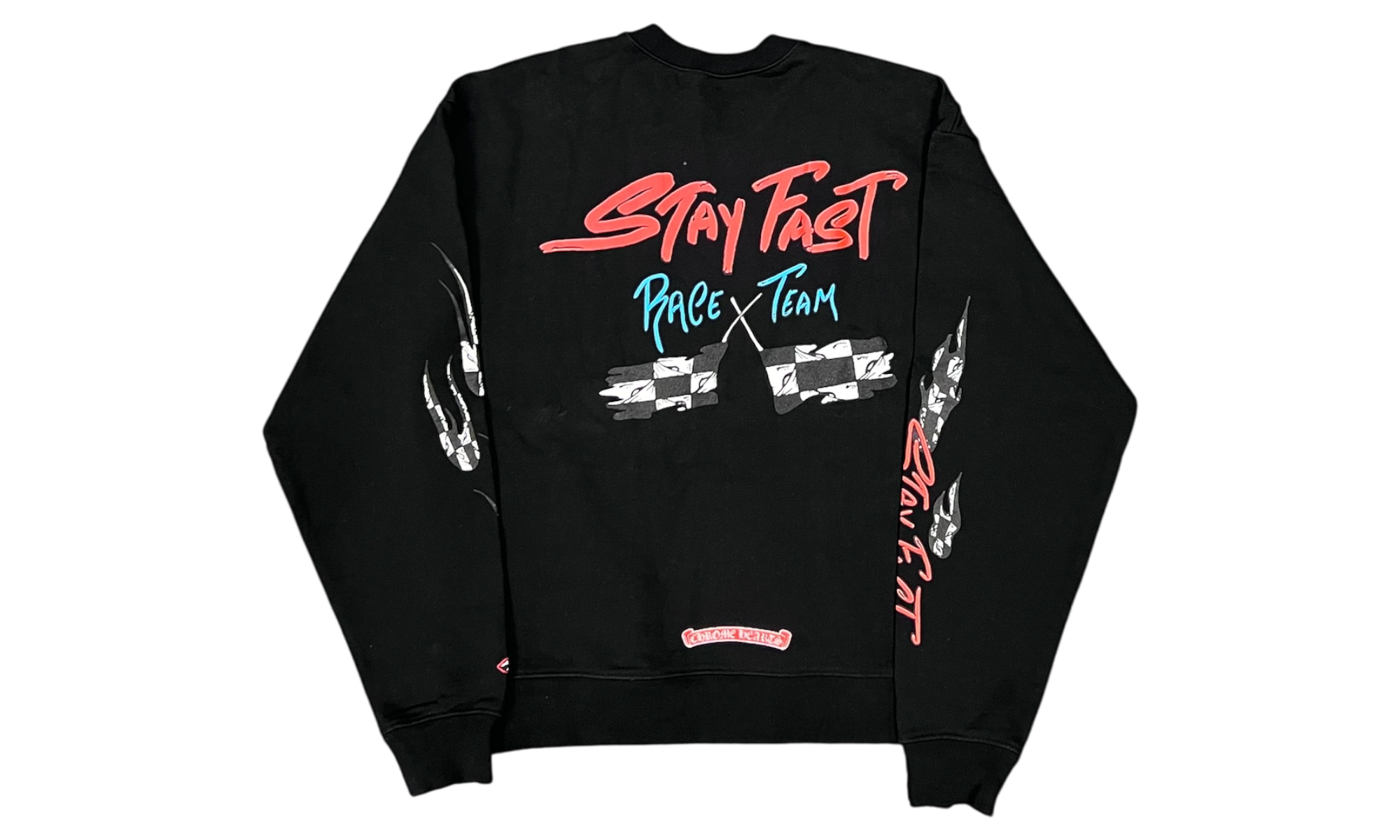 Chrome Hearts Stay Fast Matty Boy Black Crewneck-Bullseye Sneaker Boutique