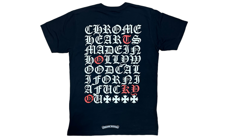 Chrome Hearts Tokyo Exclusive Eye Chart Pocket Black T-Shirt (PreOwned)-Bullseye Sneaker Boutique