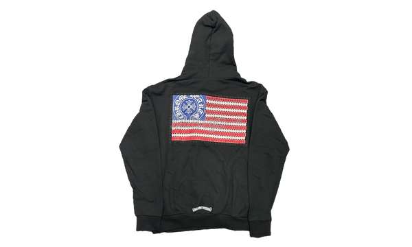 Chrome Hearts USA Flag Black Hoodie (PreOwned)-Cole Haan ZerøGrand Wing Oxford shoe