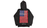 Chrome Hearts USA Flag Black Zip-Up Hoodie-Sandal wedge heel