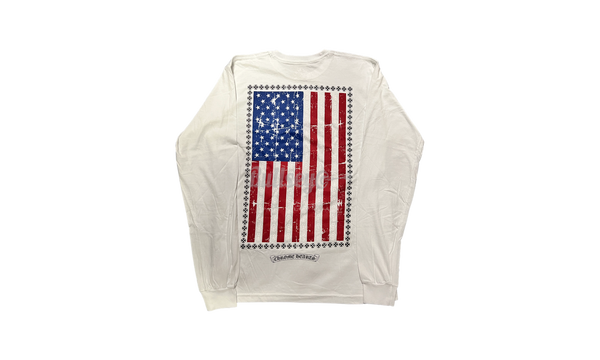Chrome Hearts USA Flag White Longsleeve T-Shirt-Urlfreeze Sneakers Sale Online