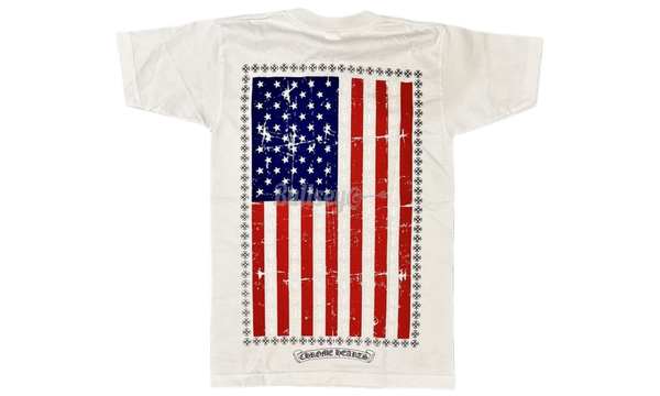 Chrome Hearts USA Flag White T-Shirt-Bullseye Sneaker Boutique