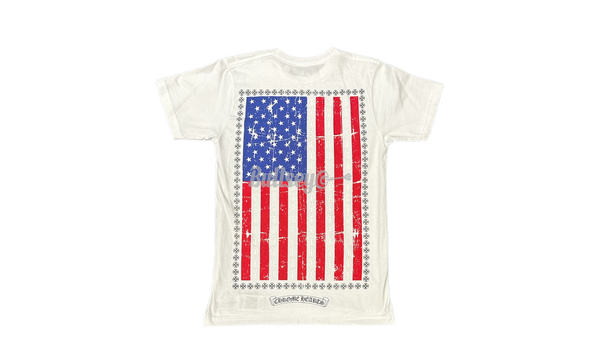 Chrome Hearts USA Flag White T-Shirt-Bullseye Sneaker Boutique