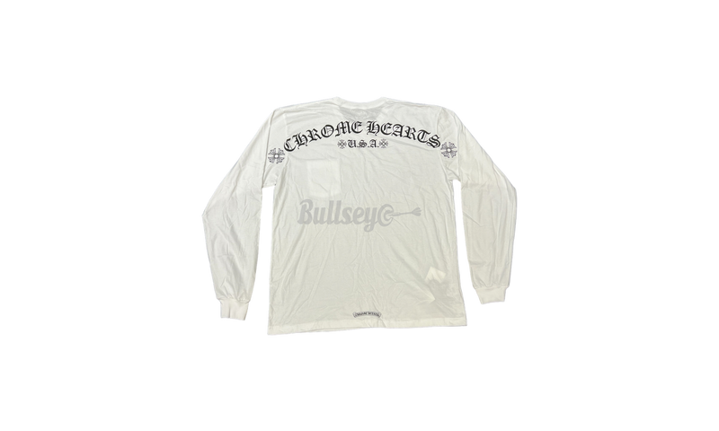 Chrome Hearts USA Scroll White Longsleeve T-Shirt-Bullseye Sneaker Boutique