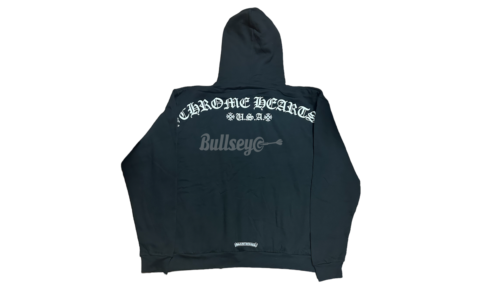 Chrome Hearts USA Shoulder T-Bar Logo Black Hoodie-Bullseye Sneaker Boutique