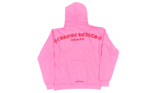 Chrome Hearts USA Shoulder T-Bar Logo Pink Hoodie-zapatillas de running Under Armour ritmo bajo talla 39