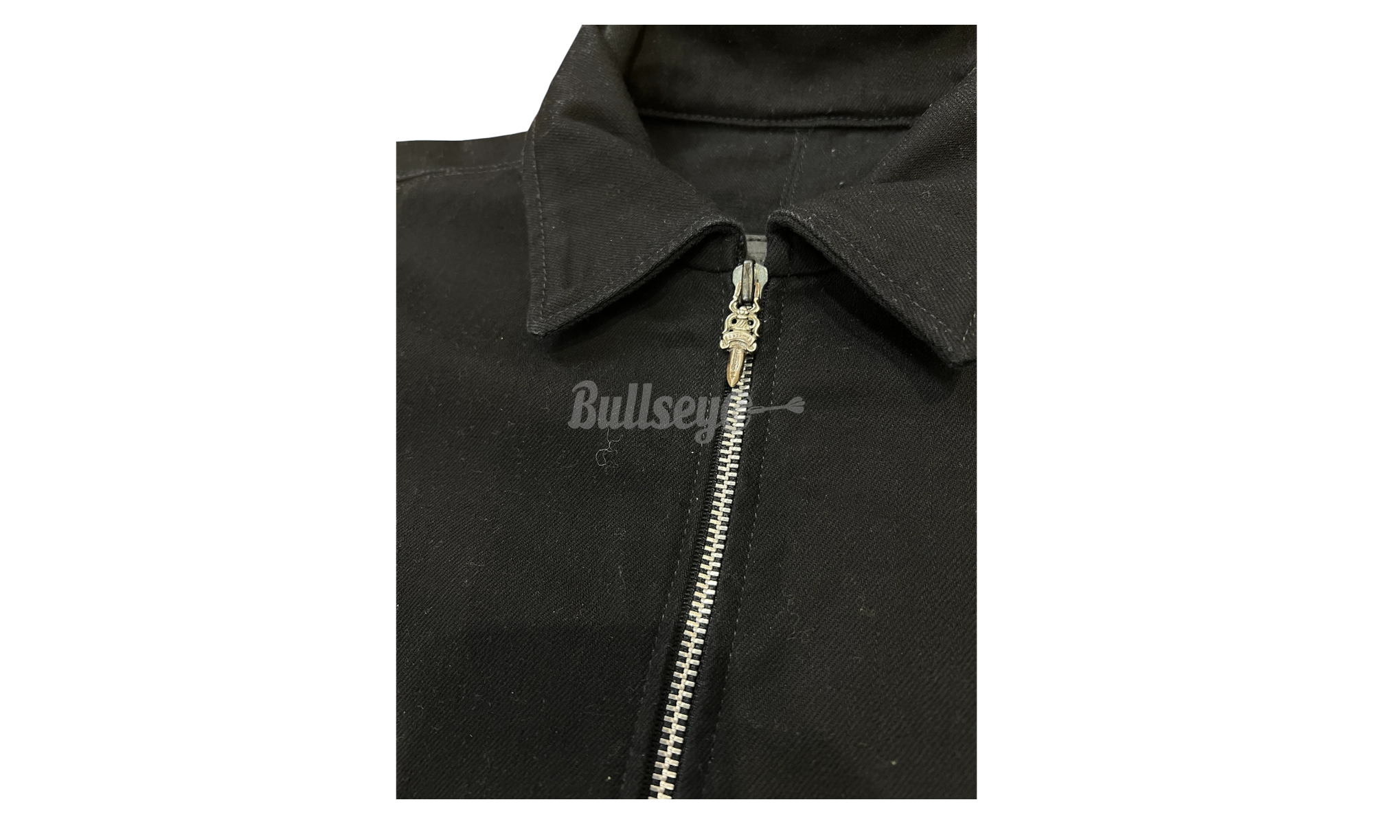 Chrome Hearts Vintage Black Denim Fleur Sample Jacket
