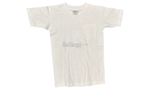 Chrome Hearts Vintage T-Bar Logo White T-Shirt-All Star Bebek Pembe Sneaker