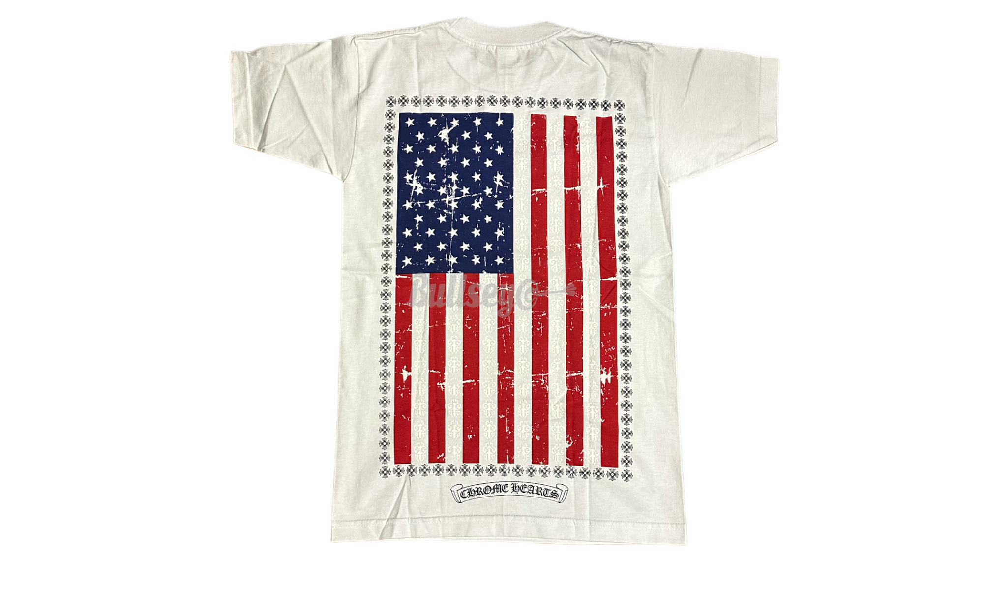 Chrome Hearts Vintage USA Flag White T-Shirt