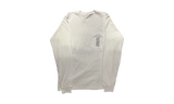 Chrome Hearts White Cemetery Scroll Label Longsleeve T-Shirt