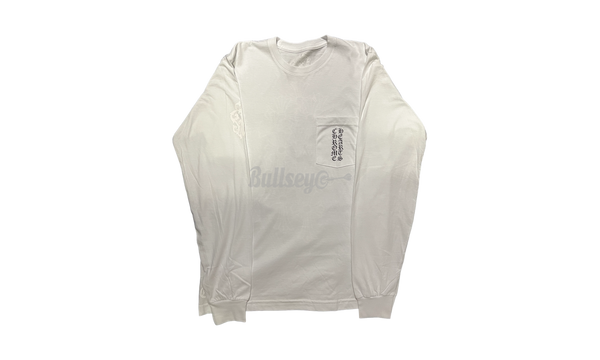 Chrome Hearts White Cemetery Scroll Label Longsleeve T-Shirt-Bullseye Sneaker Ave Boutique