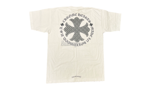 Chrome Hearts White Plus Cross White T-Shirt-All Star Bebek Pembe Sneaker