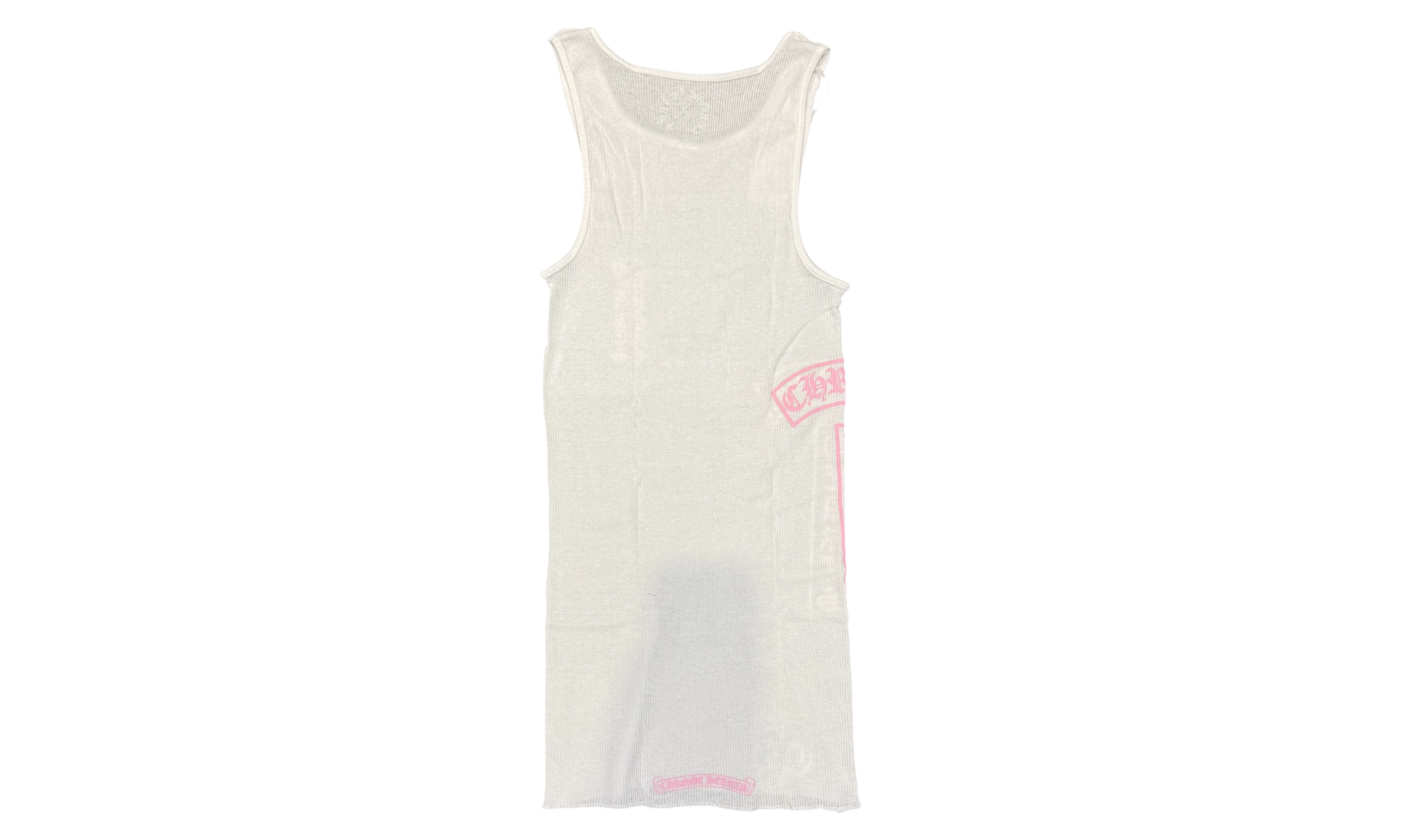 Chrome Hearts White T-Bar Rib Tank Top
