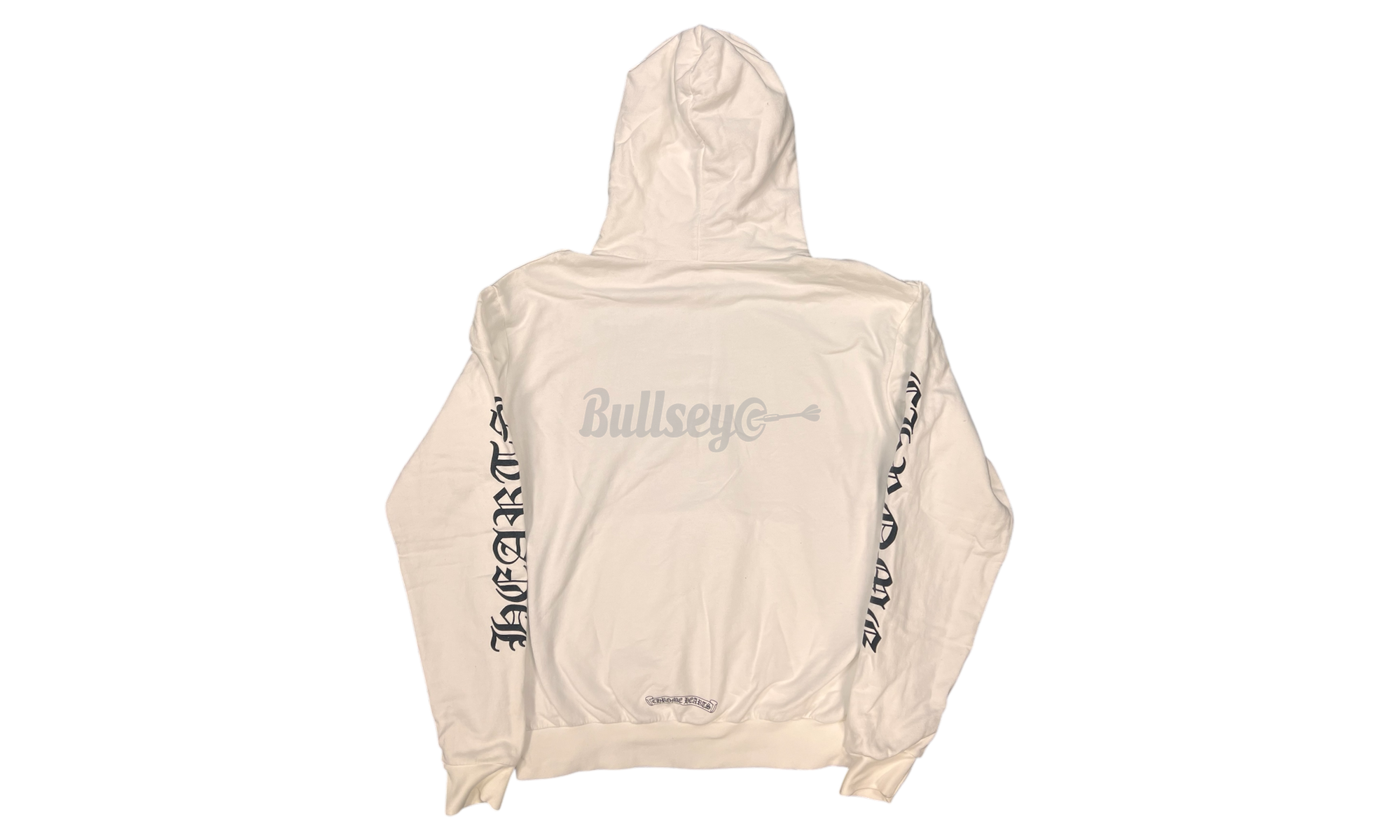 Chrome Hearts White Vertical Letter Hoodie-Bullseye Sneaker Boutique