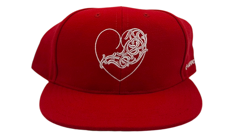 Chrome Hearts Wool Acrylic Serge Red Fitted Hat-Bullseye Sneaker Boutique