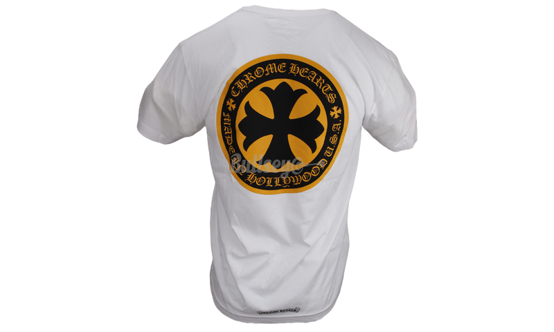 Chrome Hearts Yellow Cross White T-Shirt-Your wardrobe will revolve around these Enero boots from