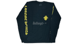 Chrome Hearts Yellow Dagger Black Longsleeve T-Shirt-Bullseye bow-detail Sneaker Boutique