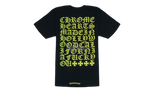 Chrome Hearts Yellow Hollywood Script T-Shirt-Bullseye Sneaker Boutique
