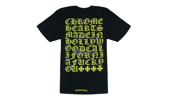 Chrome Hearts Yellow Hollywood Script T-Shirt-Urlfreeze Sneakers Sale Online