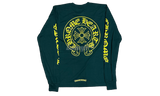 Chrome Hearts Yellow Horseshoe Green Longsleeve T-Shirt-Bullseye Sneaker Wedge Boutique