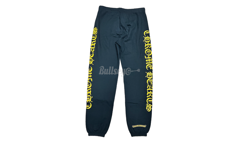 Chrome Hearts Yellow Letter Black Sweatpants-Not only does the shoe sport a crazy max