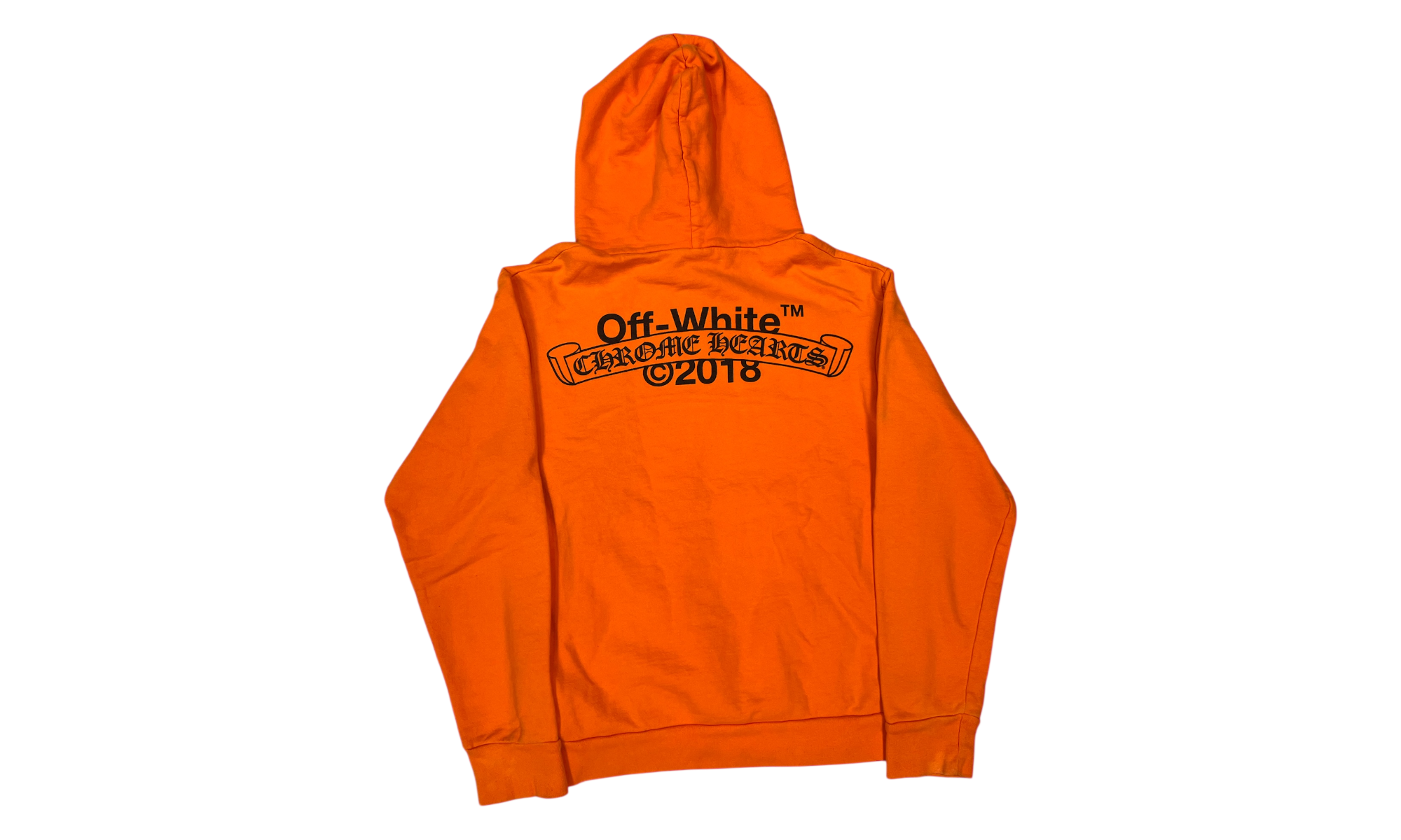 Chrome Hearts x Off-White Scroll Orange Hoodie (PreOwned)