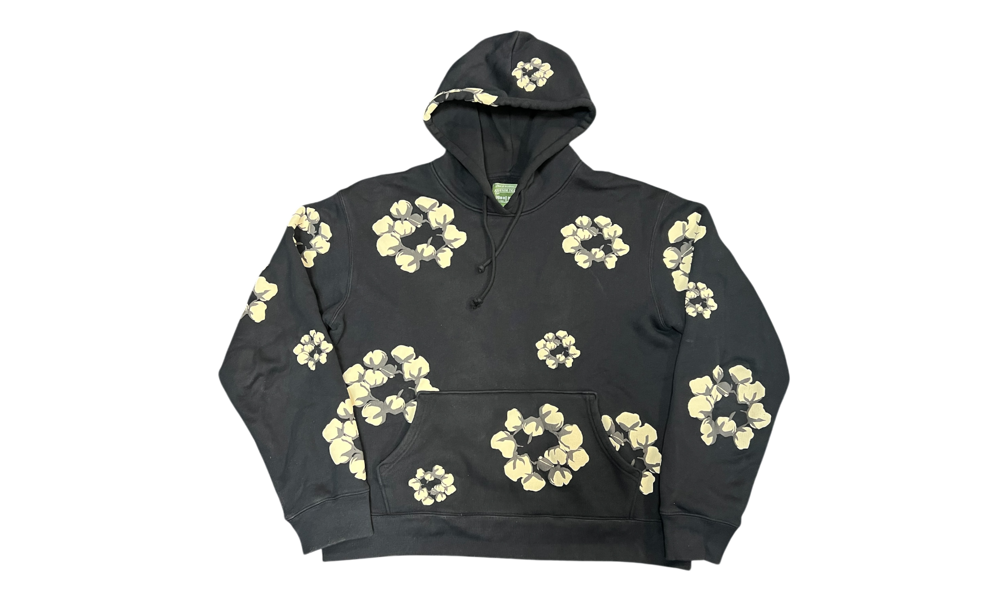 Denim Tears Cactus Wreath Black Hoodie (PreOwned)-Bullseye Sneaker Boutique