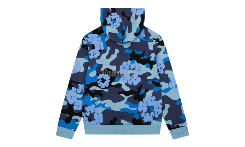 Denim Tears Cotton Wreath Blue Camo Zip-Up Hoodie