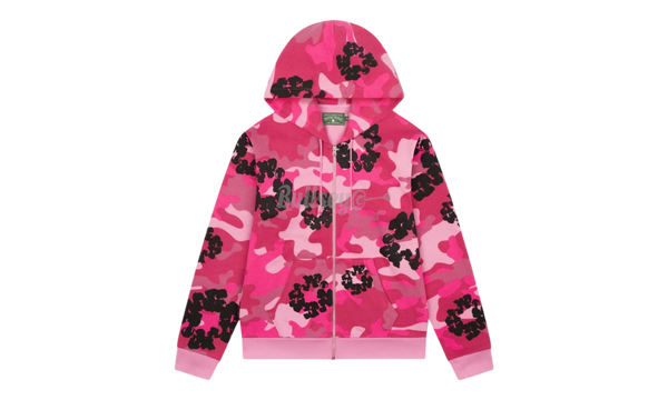 Denim Tears Cotton Wreath Pink Camo Zip-Up Hoodie-Bullseye Sneaker Boutique