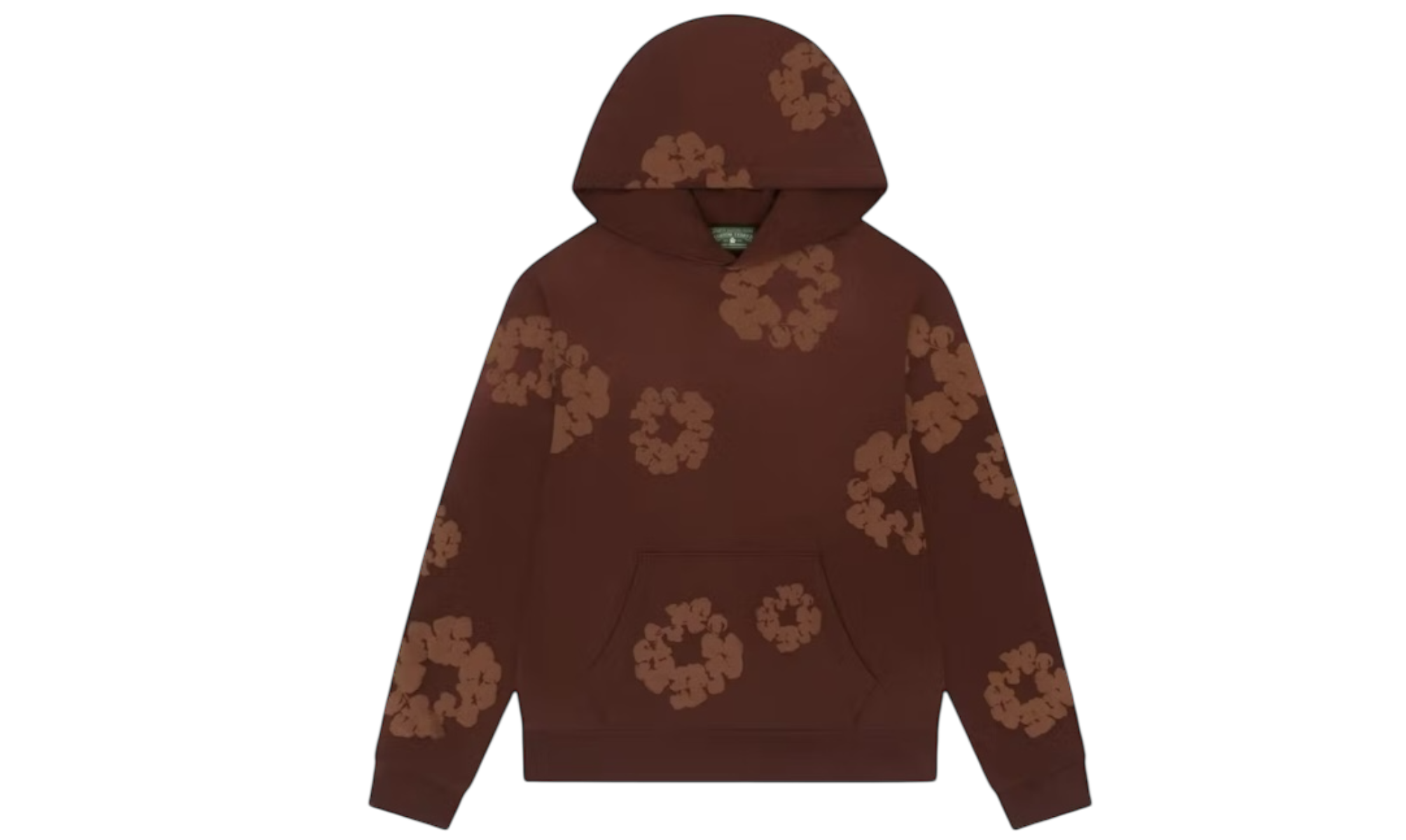 Denim Tears Mono Cotton Wreath Brown Hoodie-Bullseye Sneaker Boutique