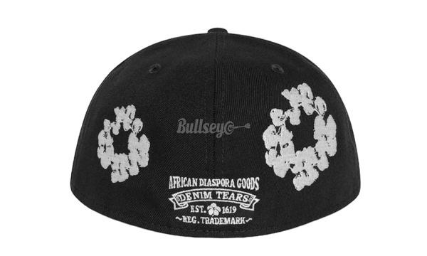 Denim Tears New Era Cotton Wreath Black Fitted Hat