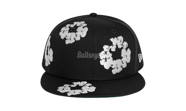 Denim Tears New Era Cotton Wreath Black Fitted Hat-Bullseye Sneaker Veneta Boutique