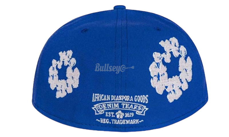 Denim Tears New Era Cotton Wreath Blue Fitted Hat