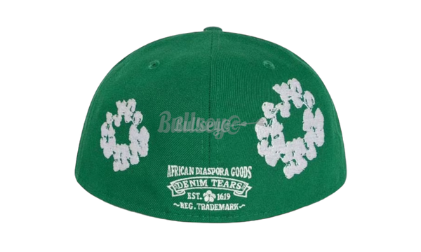 Denim Tears New Era Cotton Wreath Green Fitted Hat