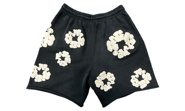 Denim Tears The Cotton Wreath Black Sweat Shorts (PreOwned)