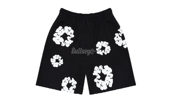 Denim Tears The Cotton Wreath Black Sweat Shorts-Bullseye Wei Sneaker Boutique