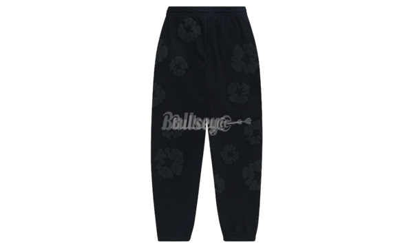 Denim Tears The Cotton Wreath Mono Black Sweatpants