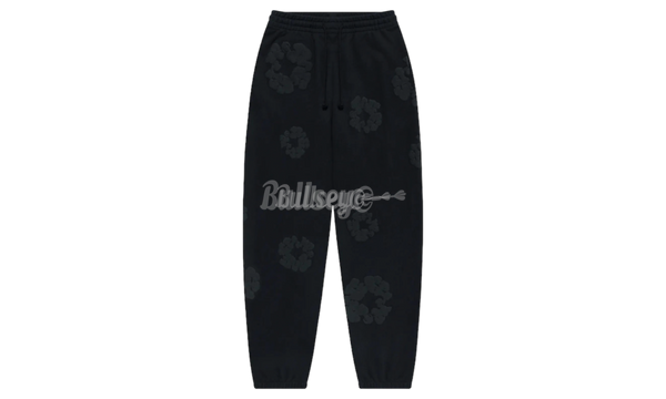 Denim Tears The Cotton Wreath Mono Black Sweatpants-Urlfreeze Sneakers Sale Online