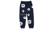 Denim Tears The Cotton Wreath Navy Sweatpants-Bullseye Sneaker Boutique