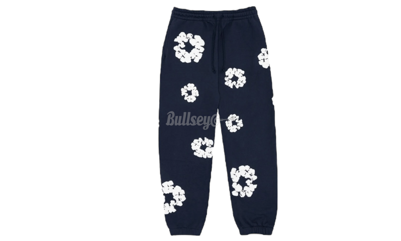 Denim Tears The Cotton Wreath Navy Sweatpants-Bullseye Sneaker Boutique