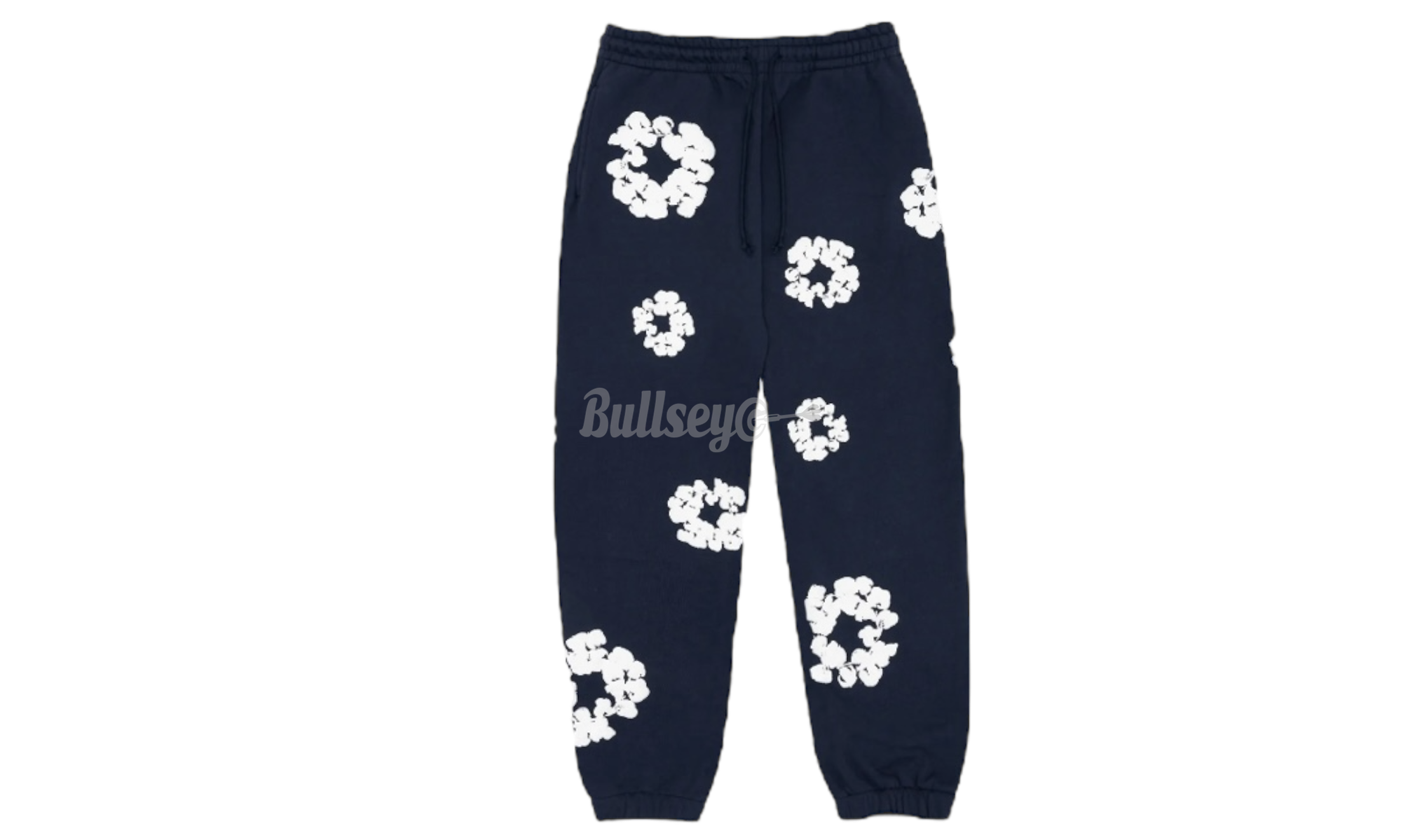 Denim Tears The Cotton Wreath Navy Sweatpants-Bullseye Sneaker Boutique