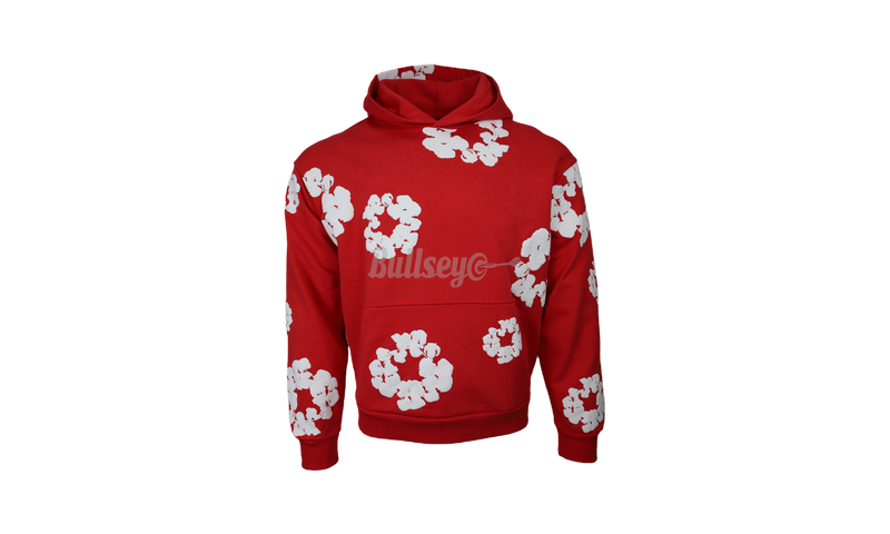 Denim Tears The Cotton Wreath Red Hoodie-running bad for your knees