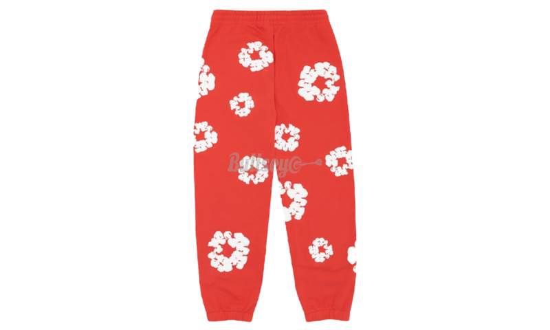 Denim Tears The Cotton Wreath Red Sweatpants