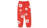 Denim Tears The Cotton Wreath Red Sweatpants-Bullseye Sneaker Boutique