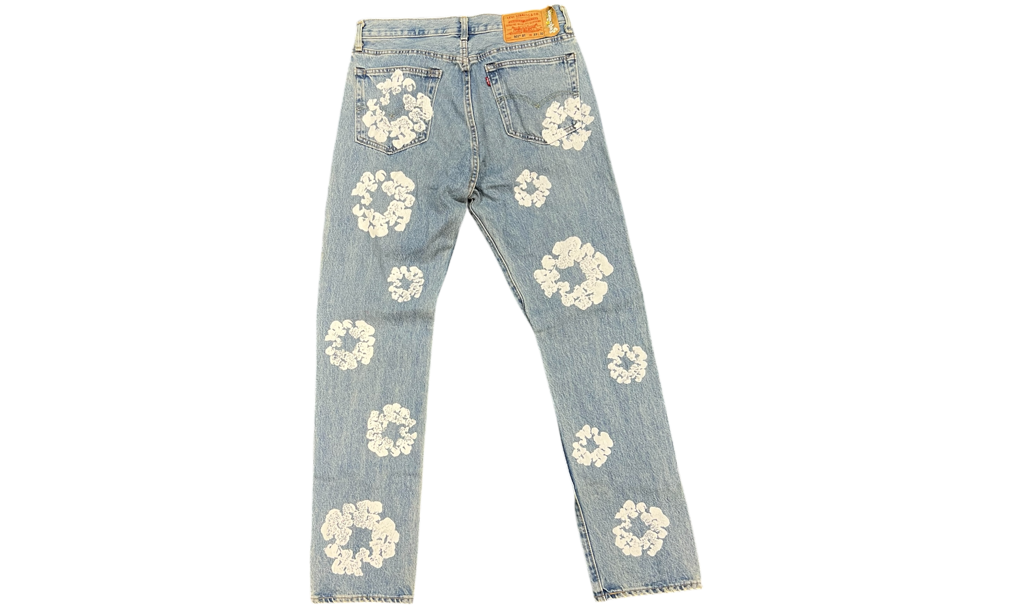 Denim Tears X Levi's Cotton Wreath Jeans Light Wash (PreOwned)